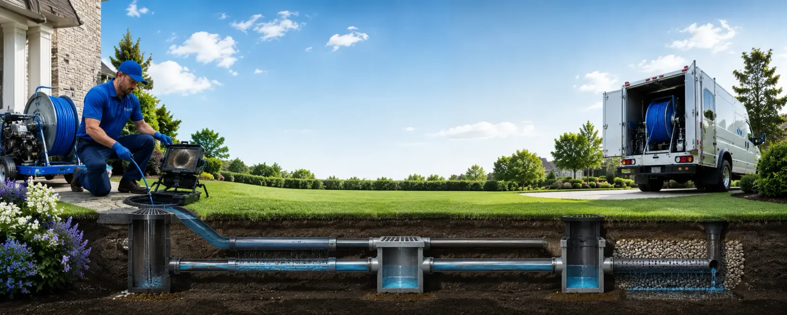 Outdoor drain cleaning information for New Creek, WV